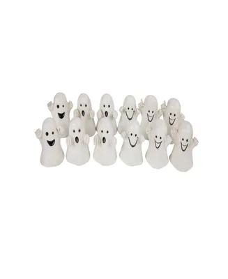 Set of 12 Mini Ghost Decorations, 1.5"