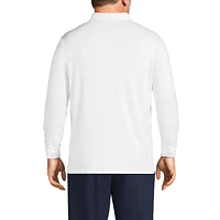 Lands' End Big & Tall Long Sleeve Supima Interlock Polo Shirt