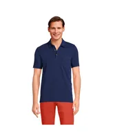 Lands' End Men's Short Sleeve Slub Pocket Polo Shirt