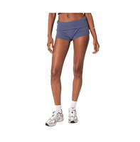 Women's Lizzy Foldover Waffle Shorts