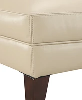 Collyn 31" Modern Leather Ottoman, Created for Macy's