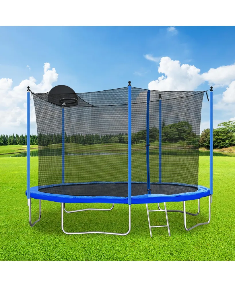 Streamdale Furniture 12FT Trampoline With Board, Metal, Board