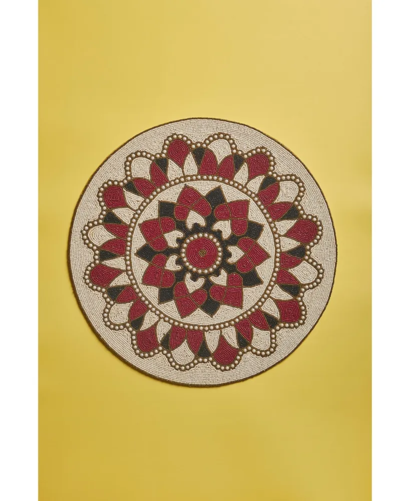 Claremont Beaded Placemats, Set of 2