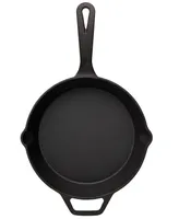 Smith and Clark Cast Iron 10" Open Fry Pan with Assist Handle