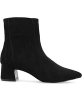 Journee Collection Women's Lusinda Color Block Pointed Toe Booties