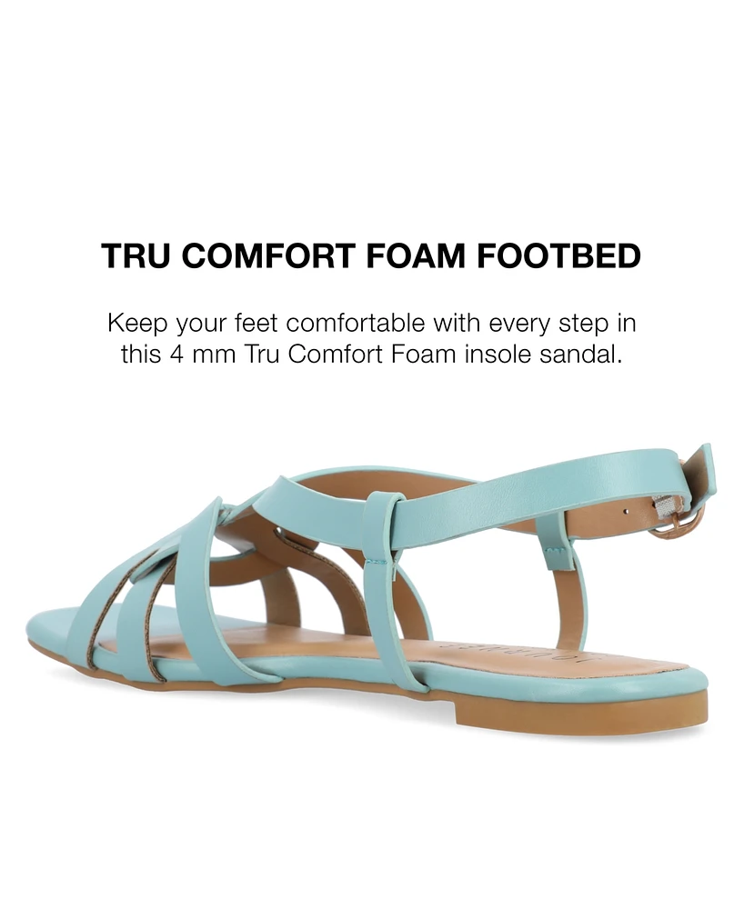 Journee Collection Women's Alorra Flat Sandals
