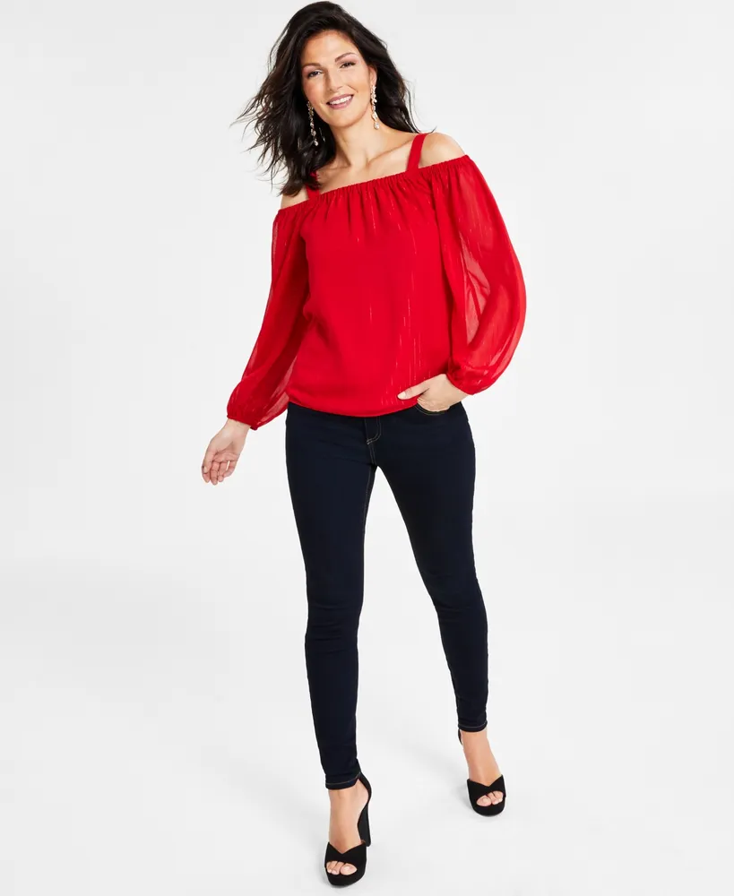 I.n.c. International Concepts Women's Off-The-Shoulder Blouse, Created for Macy's
