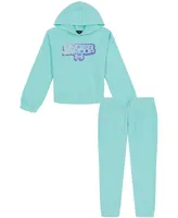 Under Armour Little Girls Reset French Terry Hoodie Sweatsuit