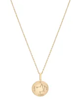 Audrey by Aurate Diamond Libra Disc 18" Pendant Necklace (1/10 ct. t.w.) in Gold Vermeil, Created for Macy's