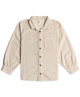 Roxy Big Girls Something Beautiful Button-Up Long-Sleeve Cotton Corduroy Shirt