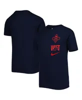 Big Boys Nike Navy New Orleans Pelicans Vs Block Essential T-shirt