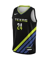 Big Boys and Girls Nike Arike Ogunbowale Black Dallas Wings Victory Player Jersey - Rebel Edition