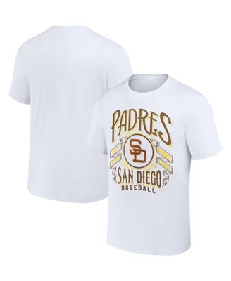 Men's Darius Rucker Collection by Fanatics White San Diego Padres Distressed Rock T-shirt