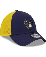 Men's New Era Navy Milwaukee Brewers Team Neo 39THIRTY Flex Hat