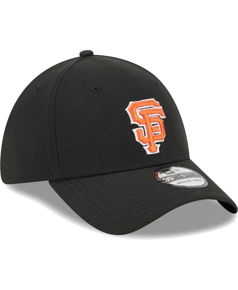 Men's New Era Black San Francisco Giants Logo 39THIRTY Flex Hat