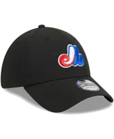 Men's New Era Black Montreal Expos Logo 39THIRTY Flex Hat