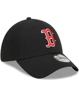 Men's New Era Black Boston Red Sox Logo 39THIRTY Flex Hat