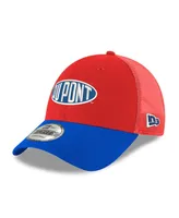 Men's New Era Scarlet Jeff Gordon Dupont 9FORTY A-Frame Trucker Snapback Hat