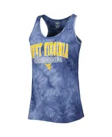 Women's Concepts Sport Navy West Virginia Mountaineers Billboard Tie-Dye Tank and Shorts Sleep Set