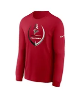 Men's Nike Red Atlanta Falcons Icon Legend Long Sleeve Performance T-shirt