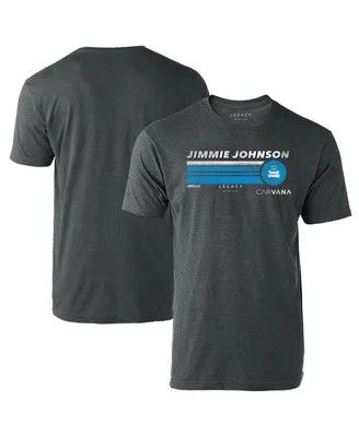 Men's Legacy Motor Club Team Collection Heather Charcoal Jimmie Johnson Hot Lap T-shirt