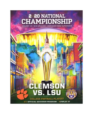 Clemson Tigers vs. Lsu Tigers College Football Playoff 2020 National Championship Game Official Program