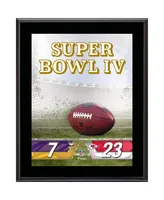 Kansas City Chiefs vs. Minnesota Vikings Super Bowl Iv 10.5" x 13" Sublimated Plaque