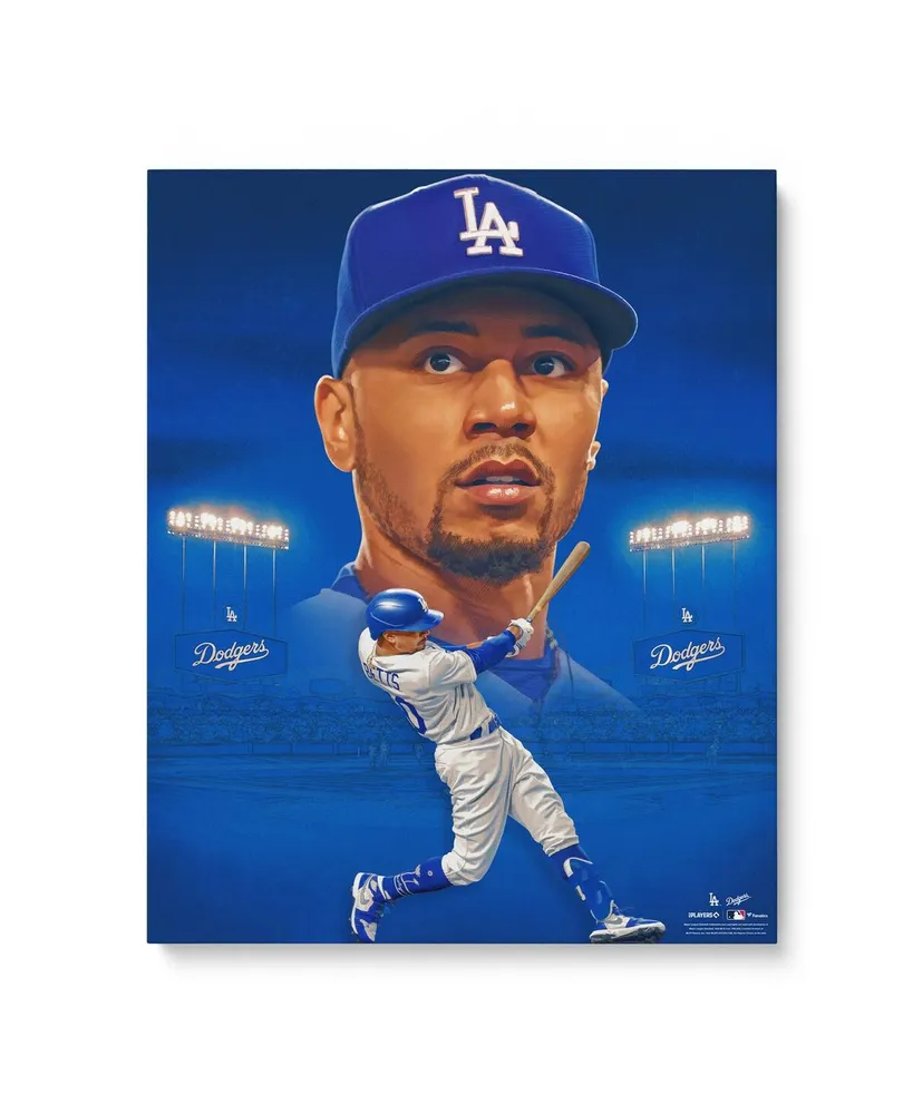 Mookie Betts Los Angeles Dodgers Unsigned 16" x 20" Photo Print - Designed by Artist Brian Konnick