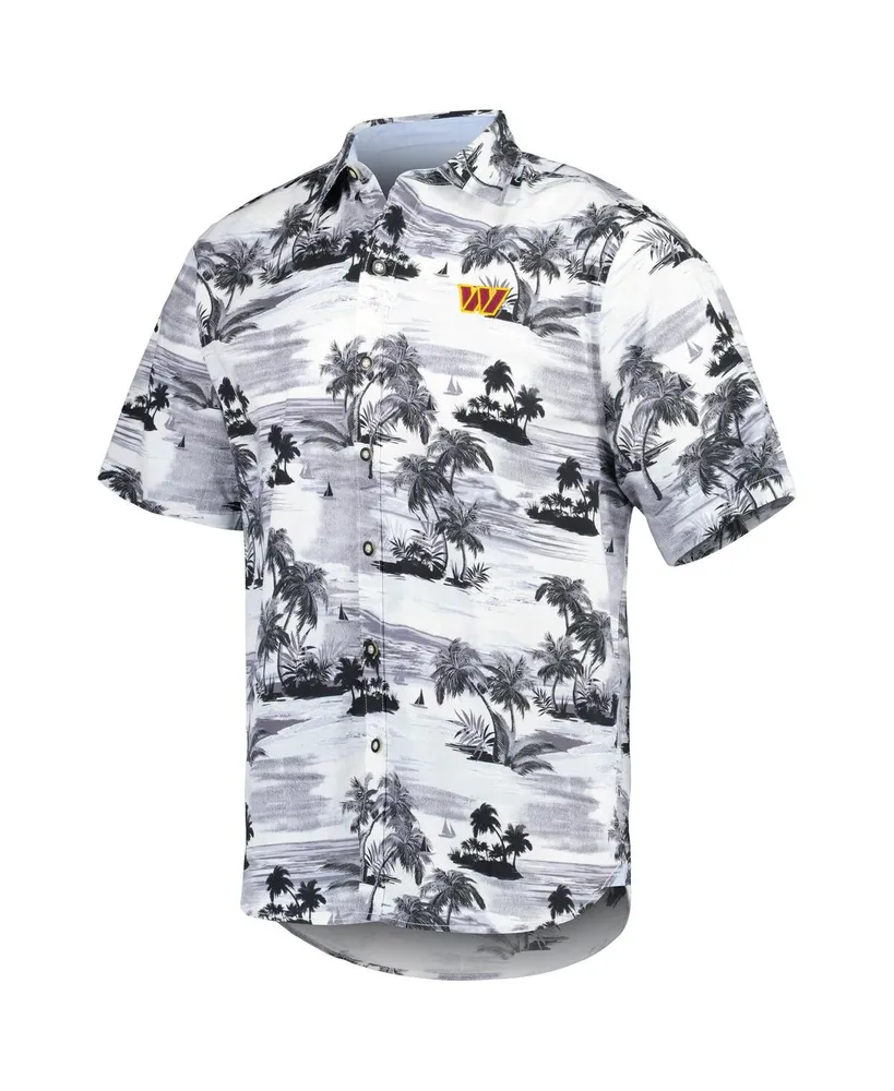 Men's Tommy Bahama Black Washington Commanders Sport Tropical Horizons Button-Up Shirt
