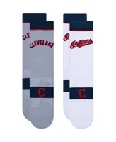 Men's Cleveland Guardians Two-Pack Home and Away Uniform Crew Socks