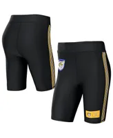 Women's Wear by Erin Andrews Black Los Angeles Rams Biker Shorts