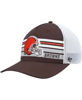 Men's '47 Brand Brown Cleveland Browns Altitude Ii Mvp Trucker Snapback Hat