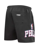 Men's Pro Standard Black Philadelphia 76ers Classics Woven Shorts