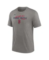 Men's Nike Heather Charcoal Boston Red Sox We Are All Tri-Blend T-shirt