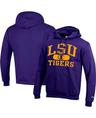 Men's Champion Purple Lsu Tigers Arch Pill Pullover Hoodie