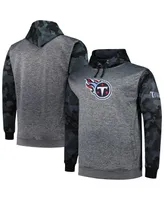 Men's Fanatics Heather Charcoal Tennessee Titans Big and Tall Camo Pullover Hoodie