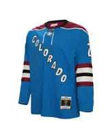 Men's Mitchell & Ness Nathan MacKinnon Blue Colorado Avalanche Big and Tall 2013 Line Player Jersey