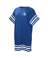 Women's Touch Royal Los Angeles Dodgers Cascade T-shirt Dress