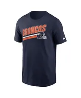 Men's Nike Navy Denver Broncos Essential Blitz Lockup T-shirt