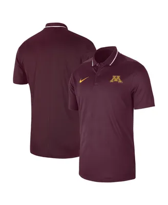 Men's Nike Maroon Minnesota Golden Gophers 2023 Sideline Coaches Performance Polo Shirt