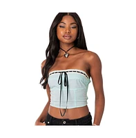 Women's Poplin Bustier Top