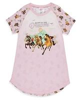 Spirit Girls Untamed Movie Film Believe Your Dreams Pajama Nightgown