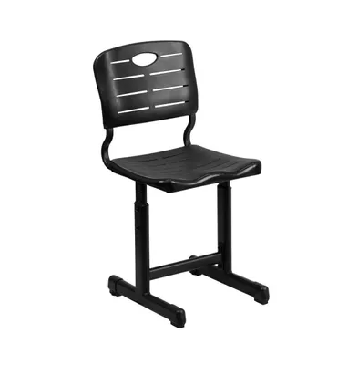 Emma+Oliver Adjustable Height Student Chair With Pedestal Frame