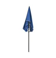 vidaXL Garden Parasol with Pole 78.7"x51.2" Azure Blue