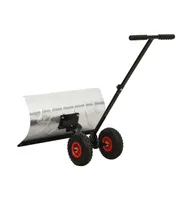 vidaXL Manual Snow Shovel with Wheels