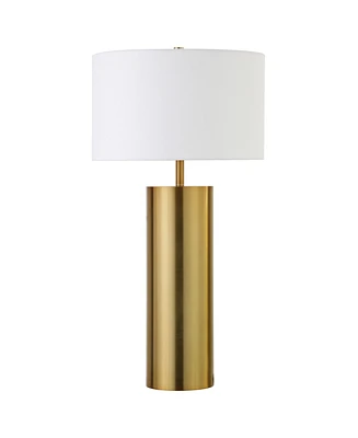 Hudson & Canal York 29.5" Tall Table Lamp with Linen Shade