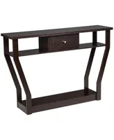 Modern Sofa Accent Table with Drawer Entryway Hallway Hall