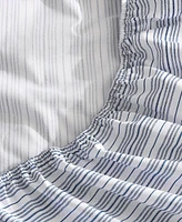 Nautica Beaux Stripe Cotton Percale Fitted Sheet