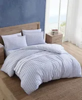 Nautica Beaux Stripe Cotton Reversible Duvet Cover