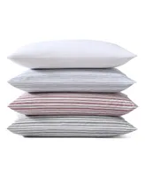 Nautica Solid White Cotton Percale Standard Pillowcase Pair